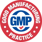 Good Manufacturing Practice seal used on the Gluco6 label