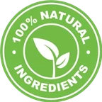 Natural ingredients seal used on the Gluco6 sales page
