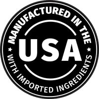 Manufactured in the USA mark used on the Gluco6 artwork