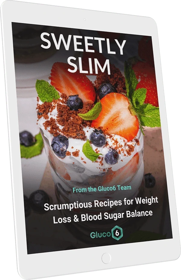 Sweetly Slim bonus guide cover shipped with the Gluco6 artwork